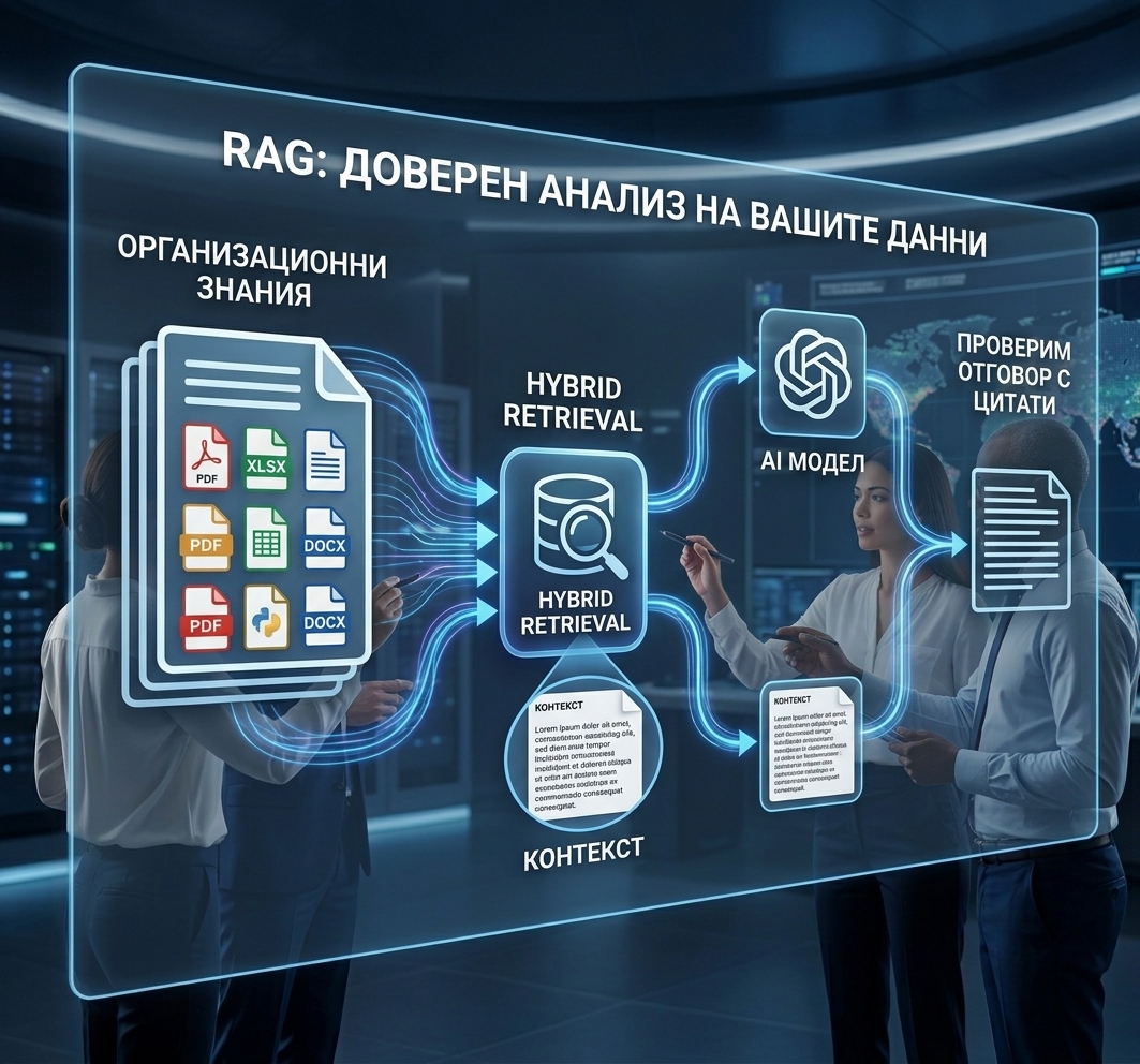 NovaBI — главно табло с KPI показатели, графики на продажбите и AI асистент